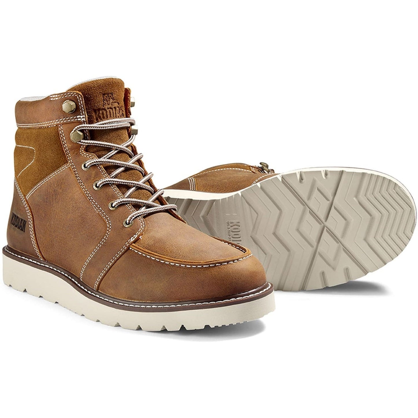 Kodiak Men's Mckinney Wedge 6" Work Boot -Wheat- 834NWT  - Overlook Boots