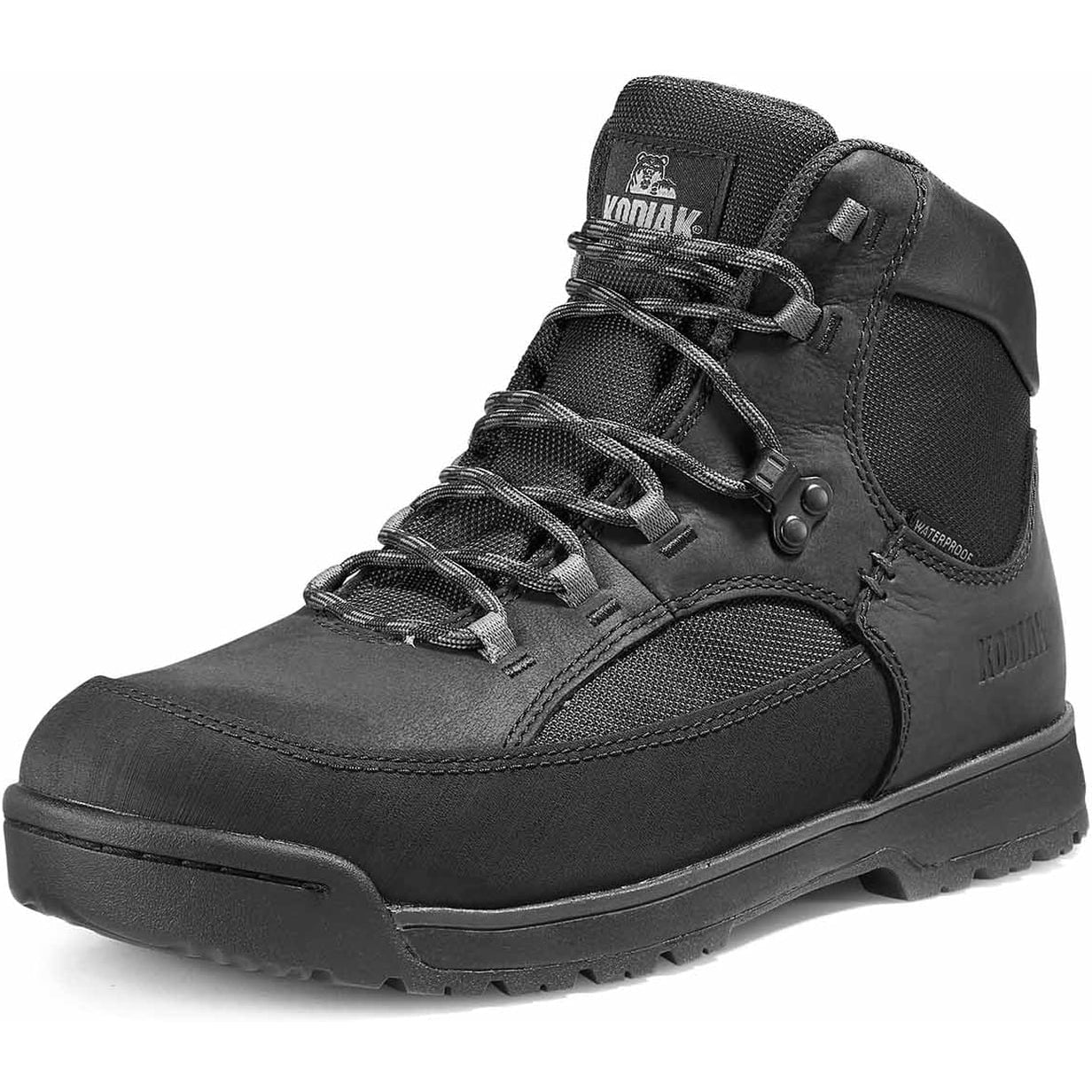 Kodiak Men's Greb Classic Steel Toe Waterproof Hiker Safety Work Boot -Black- 834XBK - Overlook Boots