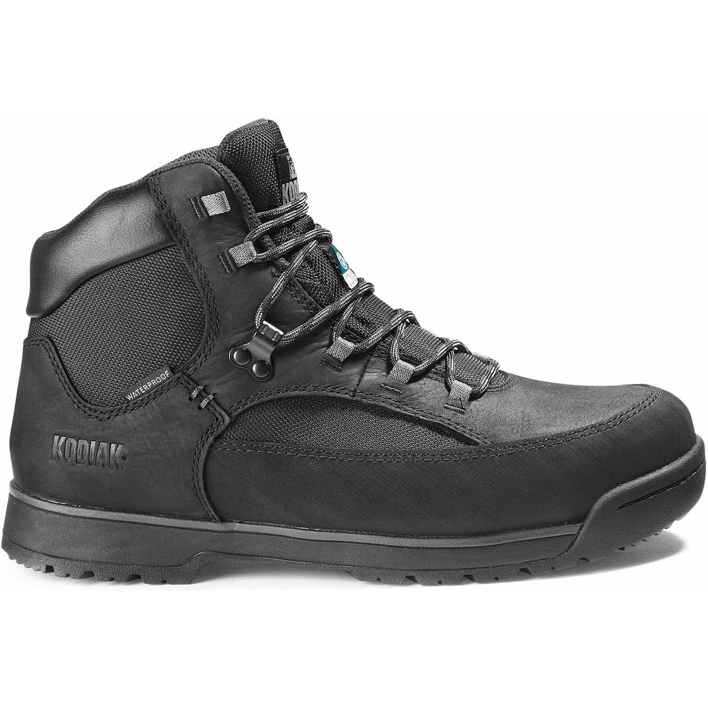 Kodiak Men's Greb Classic Steel Toe Waterproof Hiker Safety Work Boot -Black- 834XBK - Overlook Boots