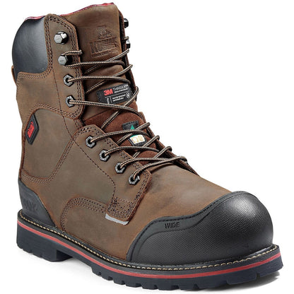 Kodiak Men's Widebody Warm 8" Composite Toe Waterproof Work Boot -Brown- 8353DB - Overlook Boots