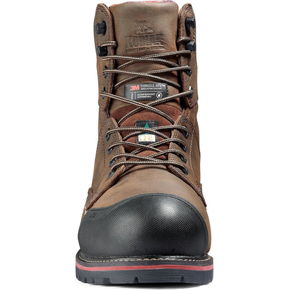 Kodiak Men's Widebody Warm 8" Composite Toe Waterproof Work Boot -Brown- 8353DB - Overlook Boots