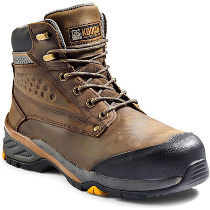 Kodiak Men's Crusade 6" Composite Toe Waterproof Hiker Safety Work Boot -Brown- K4NKAD 9 / Medium / Brown - Overlook Boots