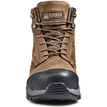 Kodiak Men's Crusade 6" Composite Toe Waterproof Hiker Safety Work Boot -Brown- K4NKAD - Overlook Boots