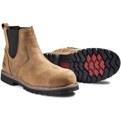 Kodiak Men's Mckinney Composite Toe Waterproof Chelsea Safety Work Boot -Brown- K4TCBN - Overlook Boots