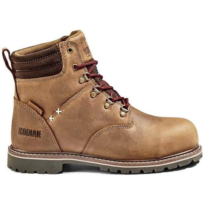 Kodiak Women's Bralorne 6" Composite Toe Waterproof Safety Work Boot -Brown- K4TEBN - Overlook Boots
