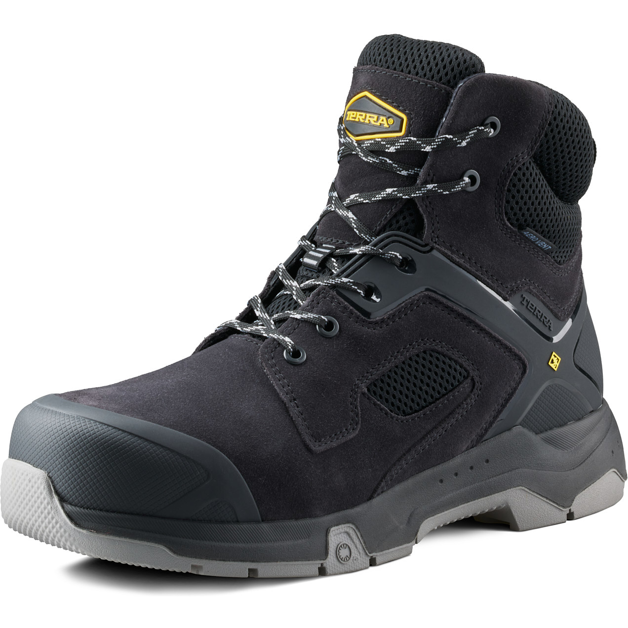 Terra Men's Cobalt 6" Composite Toe Waterproof Safety Work Boot - Black - 1279BK - Overlook Boots