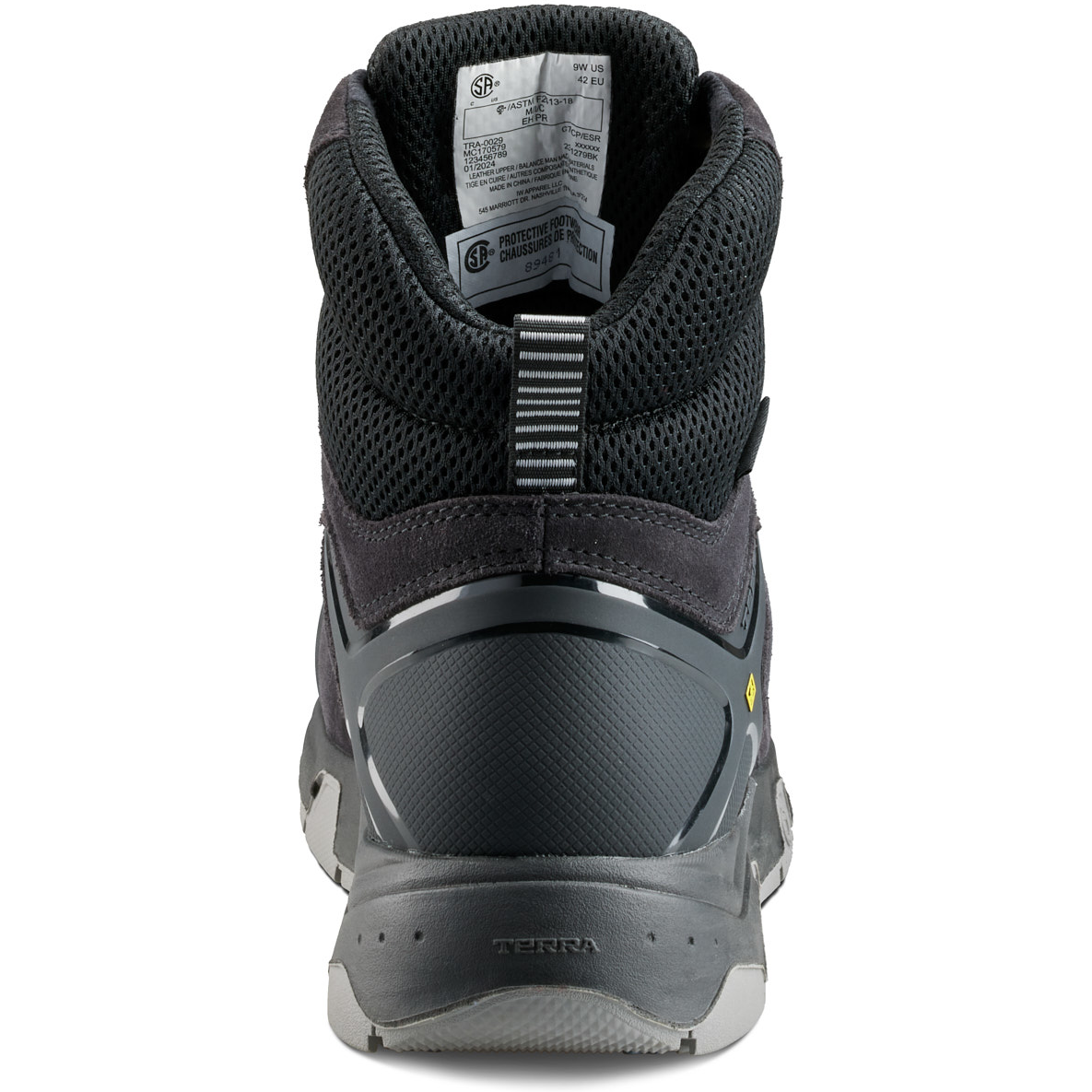 Terra Men's Cobalt 6" Composite Toe Waterproof Safety Work Boot - Black - 1279BK - Overlook Boots