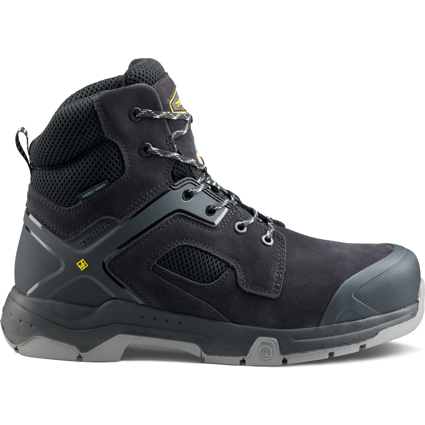 Terra Men's Cobalt 6" Composite Toe Waterproof Safety Work Boot - Black - 1279BK - Overlook Boots