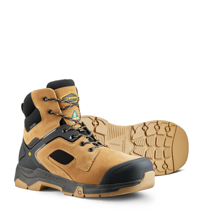 Terra Men's Cobalt 6" Composite Toe Waterproof Safety Work Boot - Tan - 1279TN - Overlook Boots