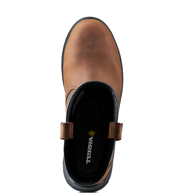 Terra Men's Murphy Composite Toe Waterproof Safety Wellington Work Boot - Brown - 1283DB - Overlook Boots