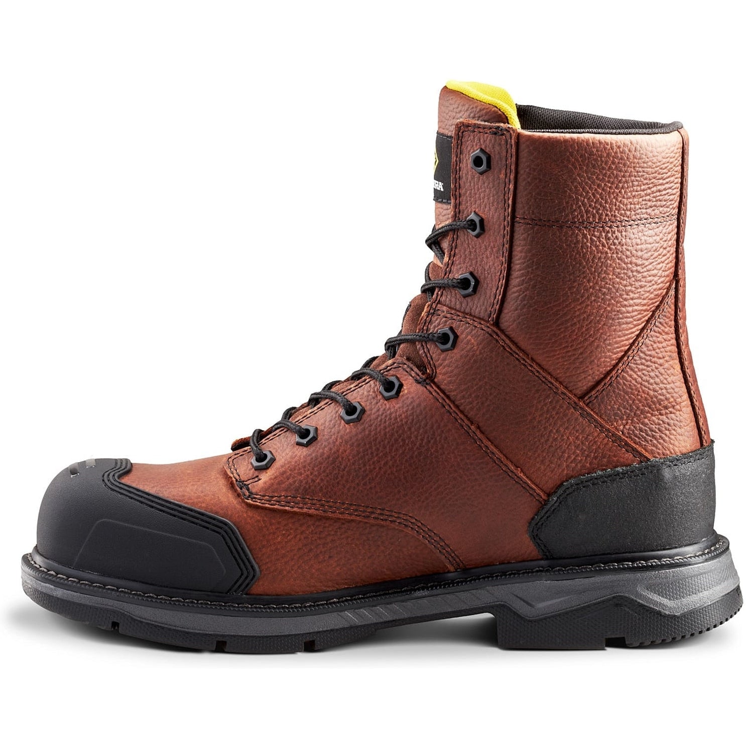 Terra Men's Patton 8" Alloy Toe Waterproof Safety Work Boot -Brown- 4NS5BN - Overlook Boots