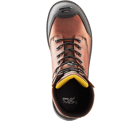 Terra Men's Patton 8" Alloy Toe Waterproof Safety Work Boot -Brown- 4NS5BN - Overlook Boots