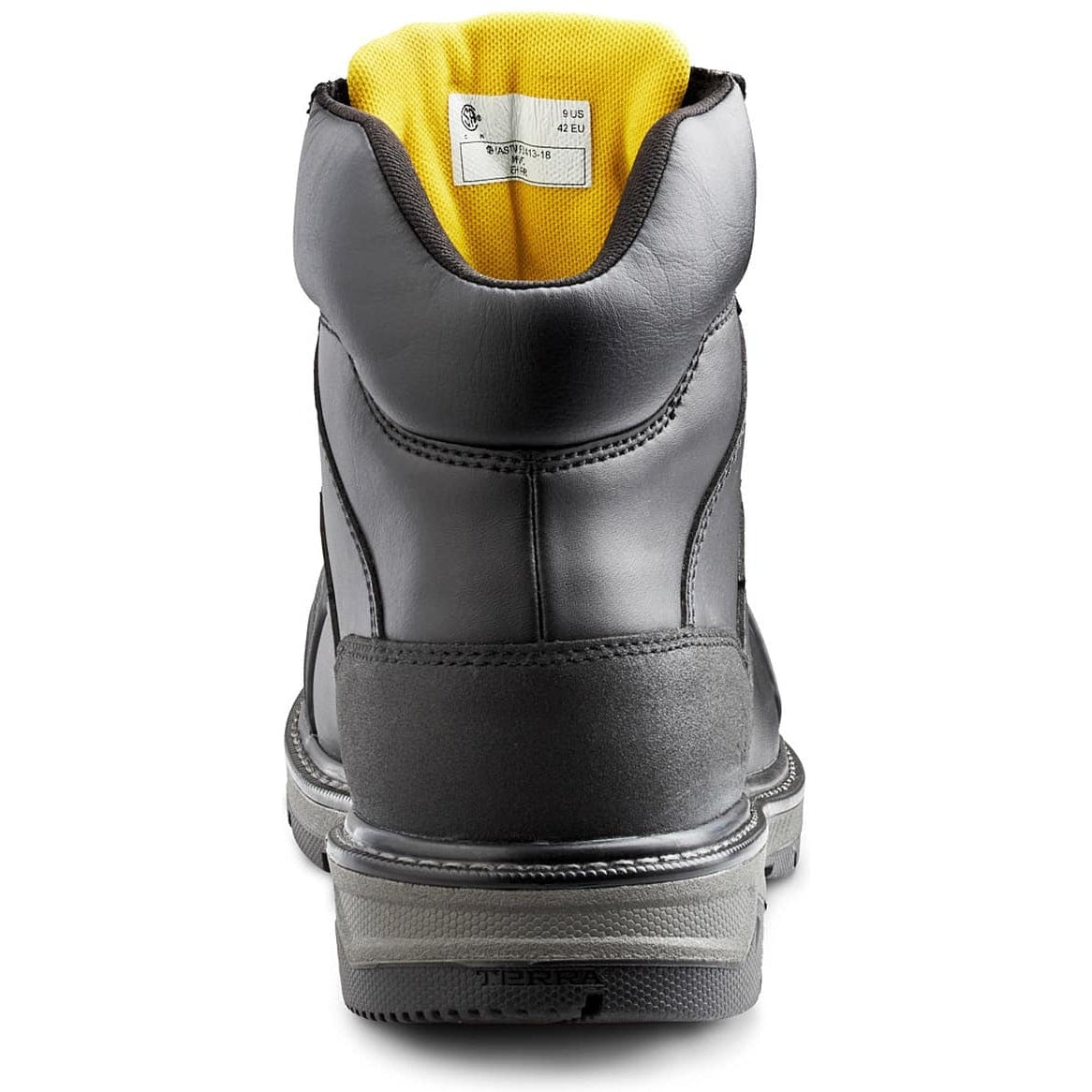 Terra Men's Patton 6" Alloy Toe Waterproof Safety Work Boot -Black- 4NS6BK - Overlook Boots