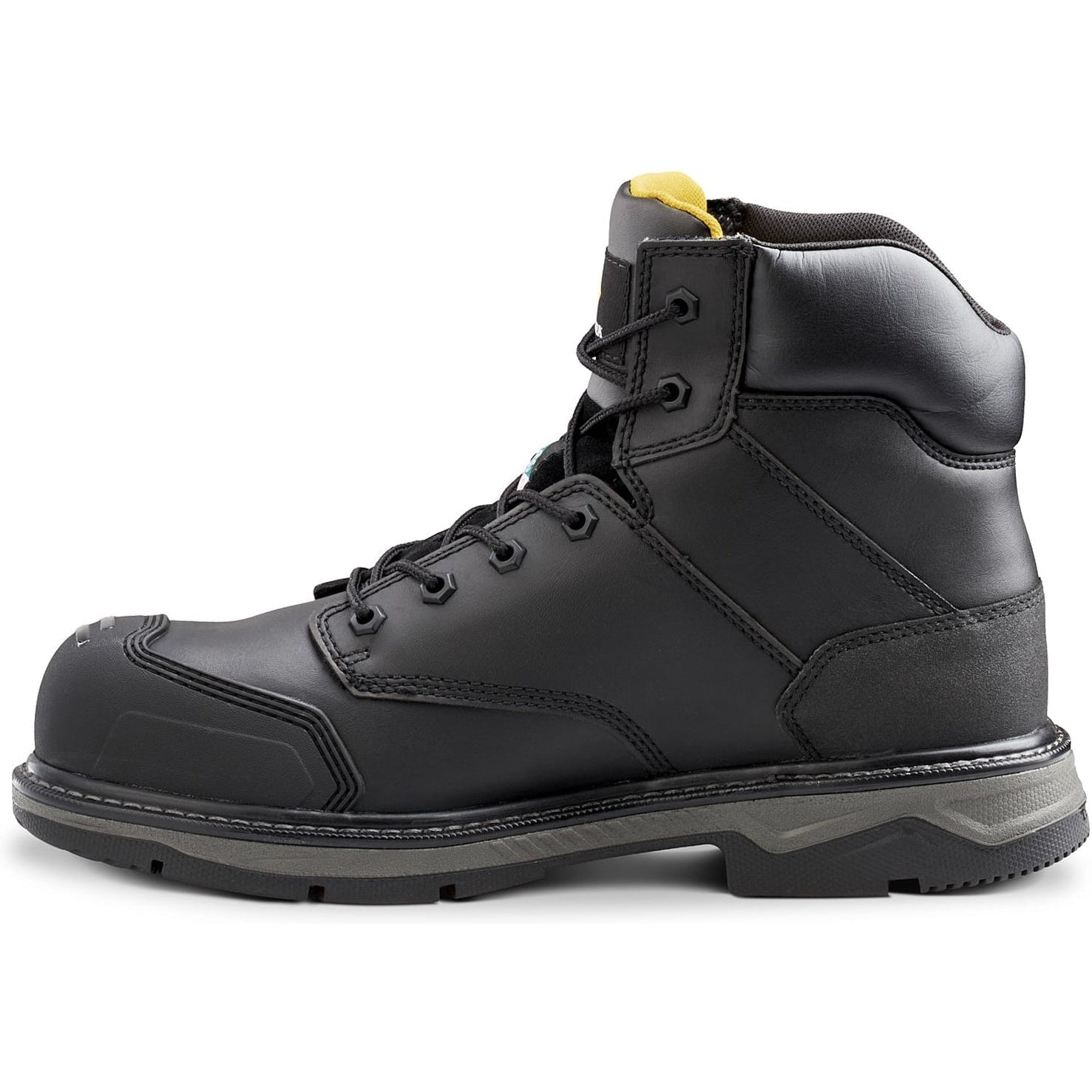 Terra Men's Patton 6" Alloy Toe Waterproof Safety Work Boot -Black- 4NS6BK - Overlook Boots