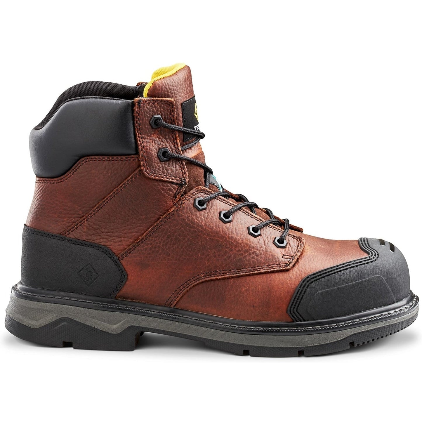 Terra Men's Patton 6" Alloy Toe Waterproof Safety Work Boot -Brown- 4NS6BN - Overlook Boots