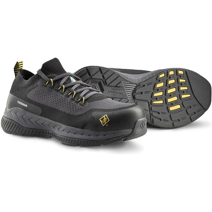 Terra Men's Eclipse Composite Toe Slip Resistant Athletic Work Shoe -Black- 4T8NBY - Overlook Boots