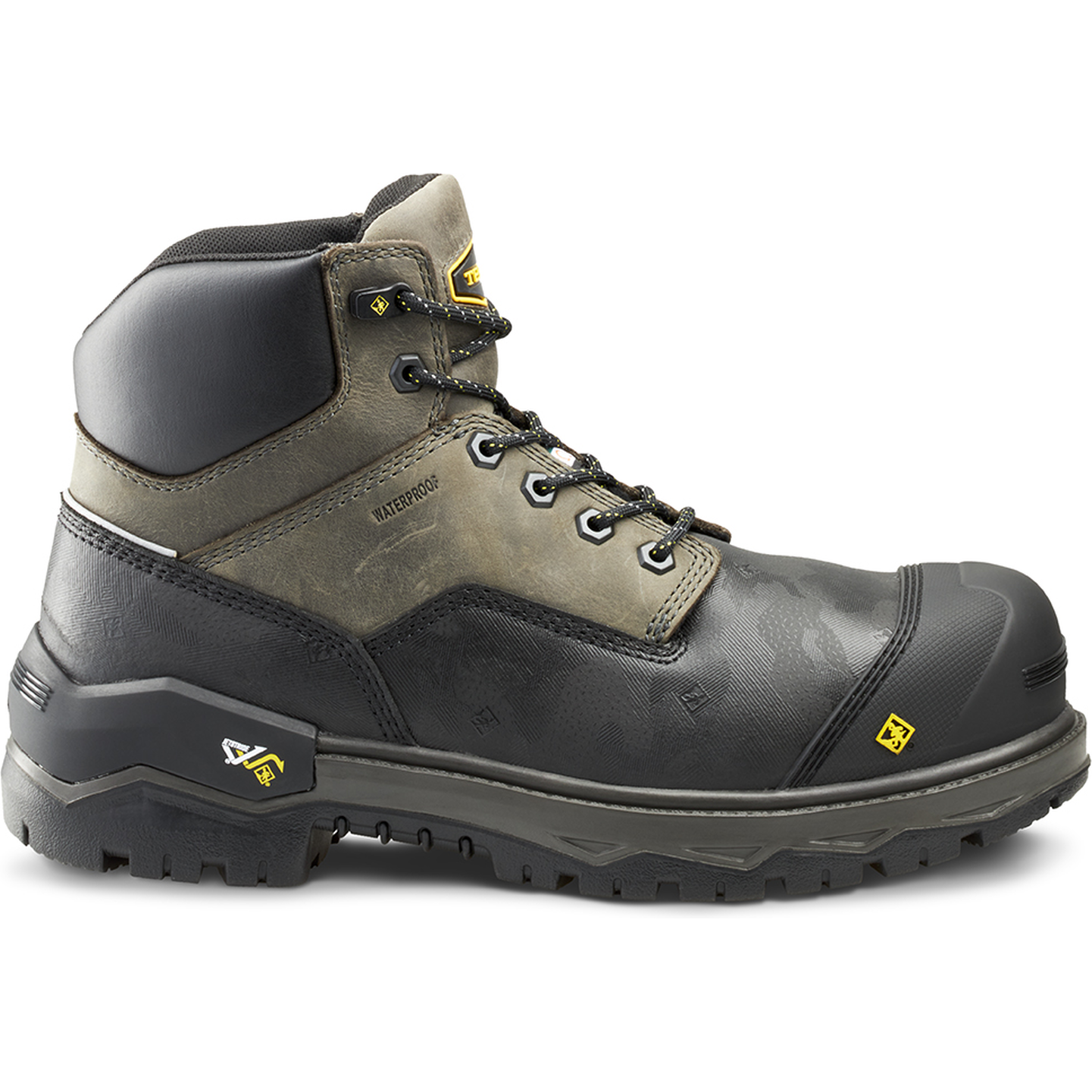 Terra Men's Gantry 6" Nano Composite Toe Waterproof Work Boot -Gray- 4T8VGY - Overlook Boots