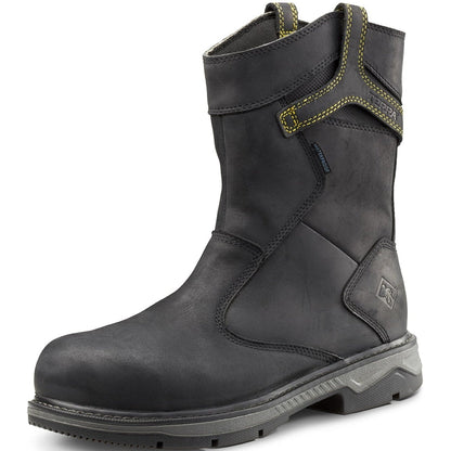 Terra Men's Patton Alloy Toe Waterproof Pull-On Safety Work Boot -Black- 4TCBBK - Overlook Boots