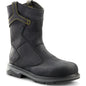 Terra Men's Patton Alloy Toe Waterproof Pull-On Safety Work Boot -Black- 4TCBBK 7 / Wide / Black - Overlook Boots