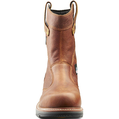 Terra Men's Patton Alloy Toe Waterproof Pull-On Safety Work Boot -Brown- 4TCBBN - Overlook Boots