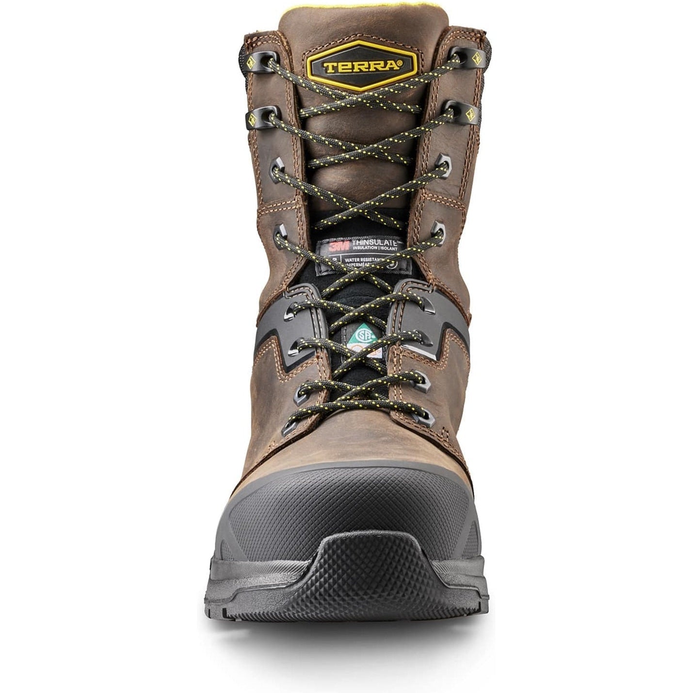 Terra Men's Carbine 8" Composite Toe Waterproof Safety Work Boot -Brown- 4TCRBN - Overlook Boots