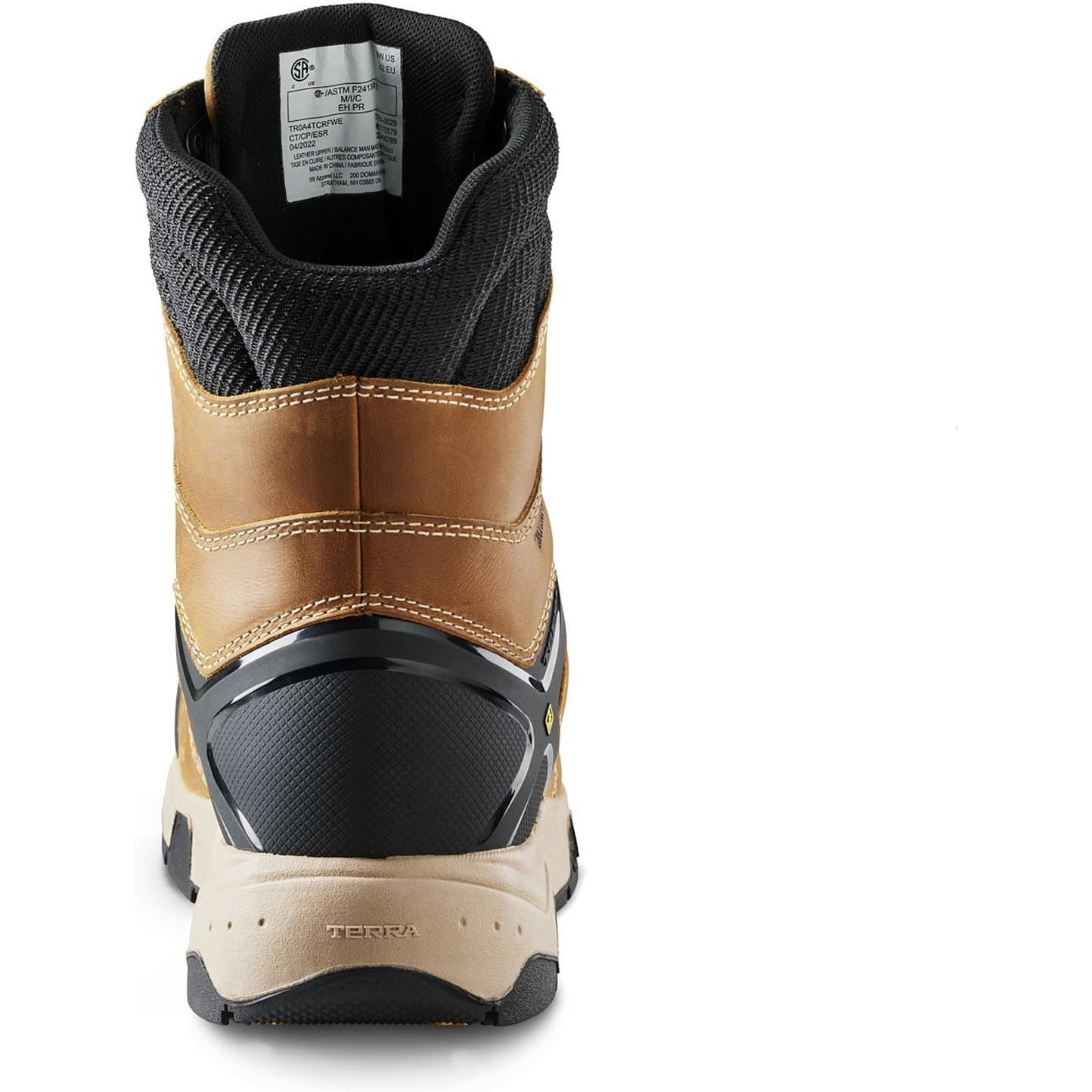 Terra Men's Carbine 8" Composite Toe Waterproof Safety Work Boot -Wheat- 4TCRWT - Overlook Boots