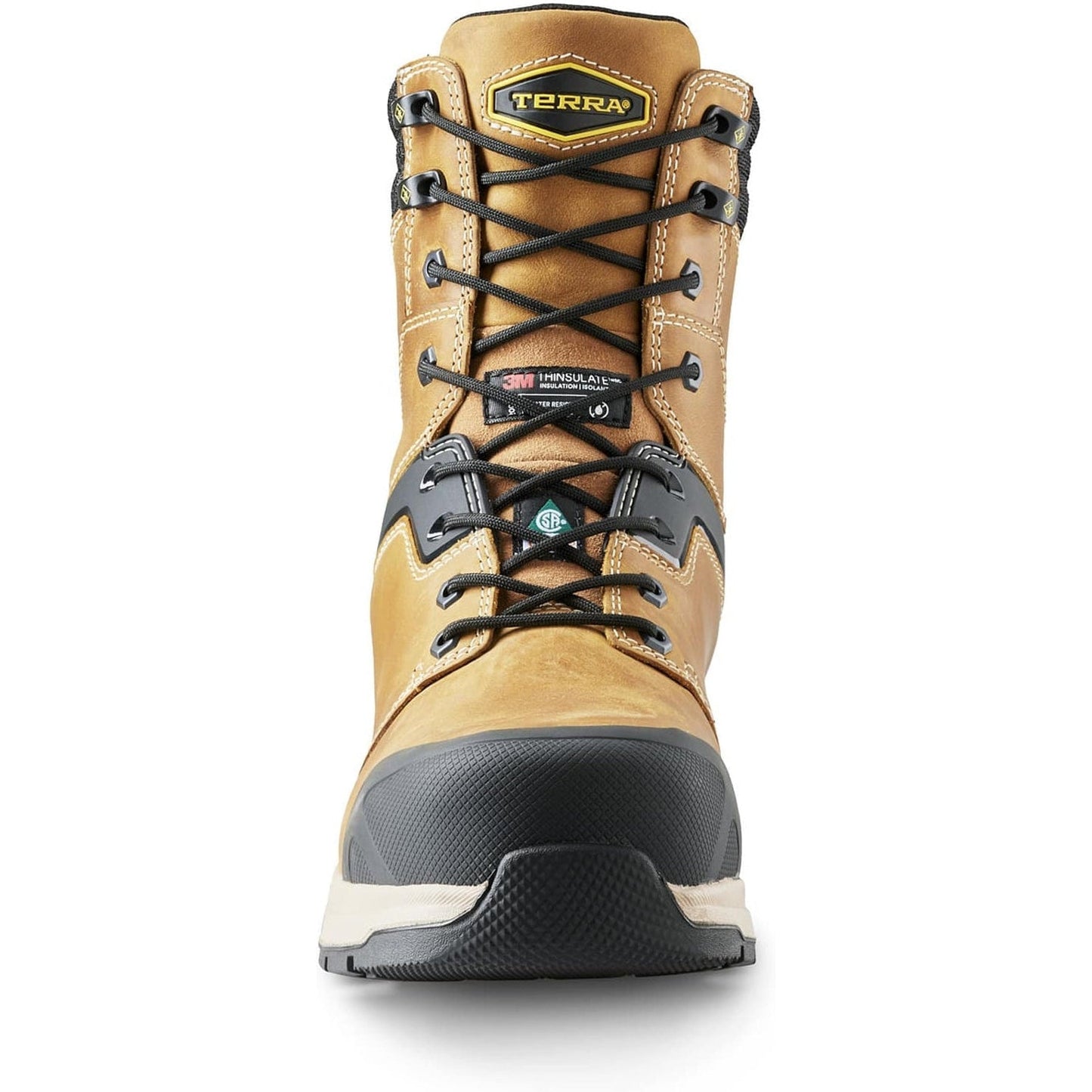 Terra Men's Carbine 8" Composite Toe Waterproof Safety Work Boot -Wheat- 4TCRWT - Overlook Boots