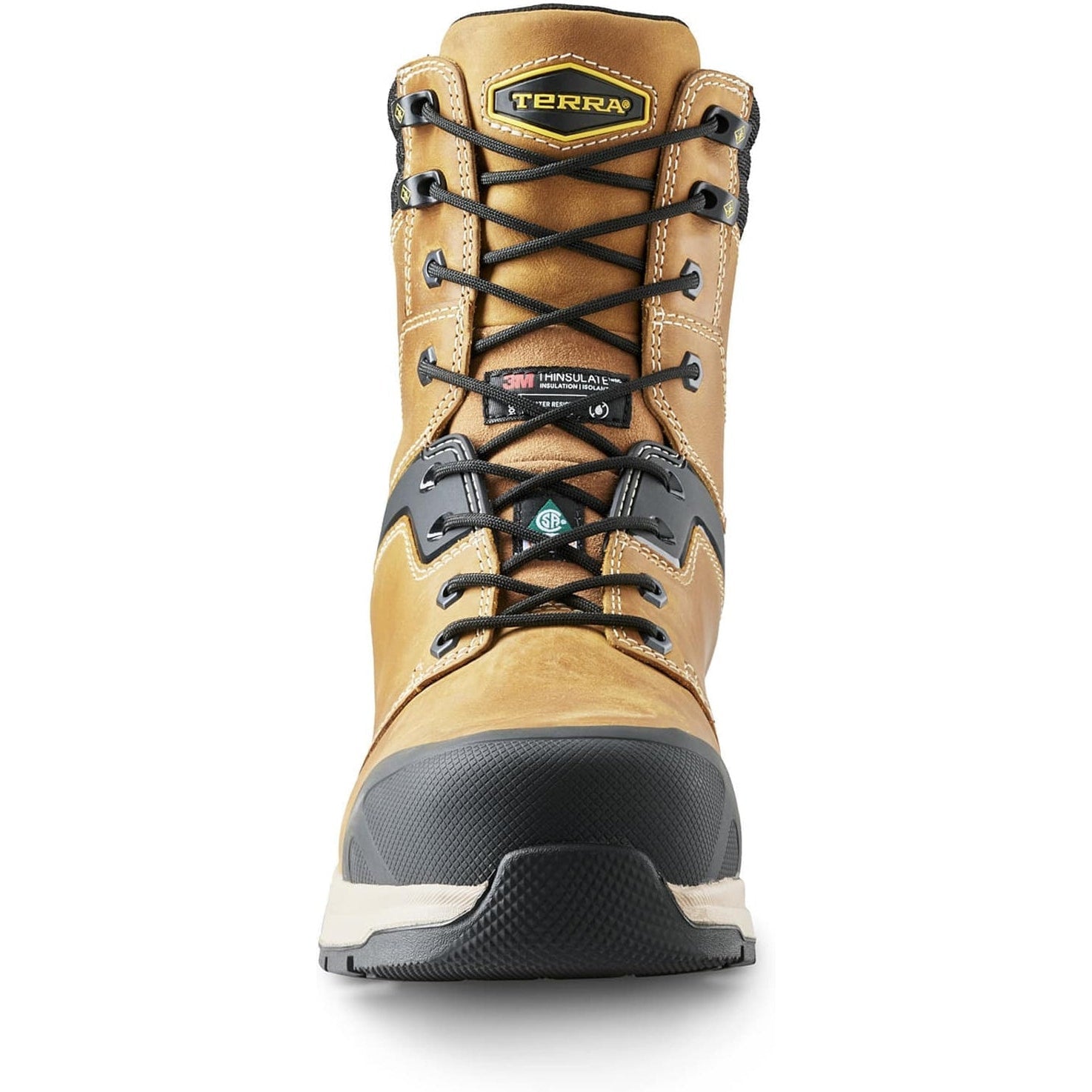 Terra Men's Carbine 8" Composite Toe Waterproof Safety Work Boot -Wheat- 4TCRWT - Overlook Boots