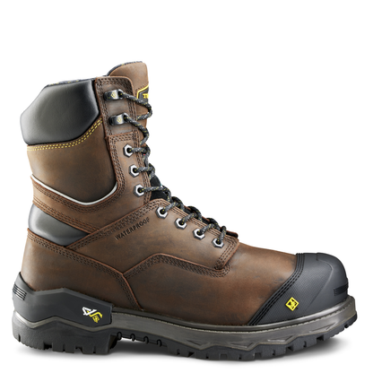 Terra Men's Terra Gantry LXI 8" Composite Toe Waterproof 400G Safety Work Boot - Brown - 8398DB - Overlook Boots