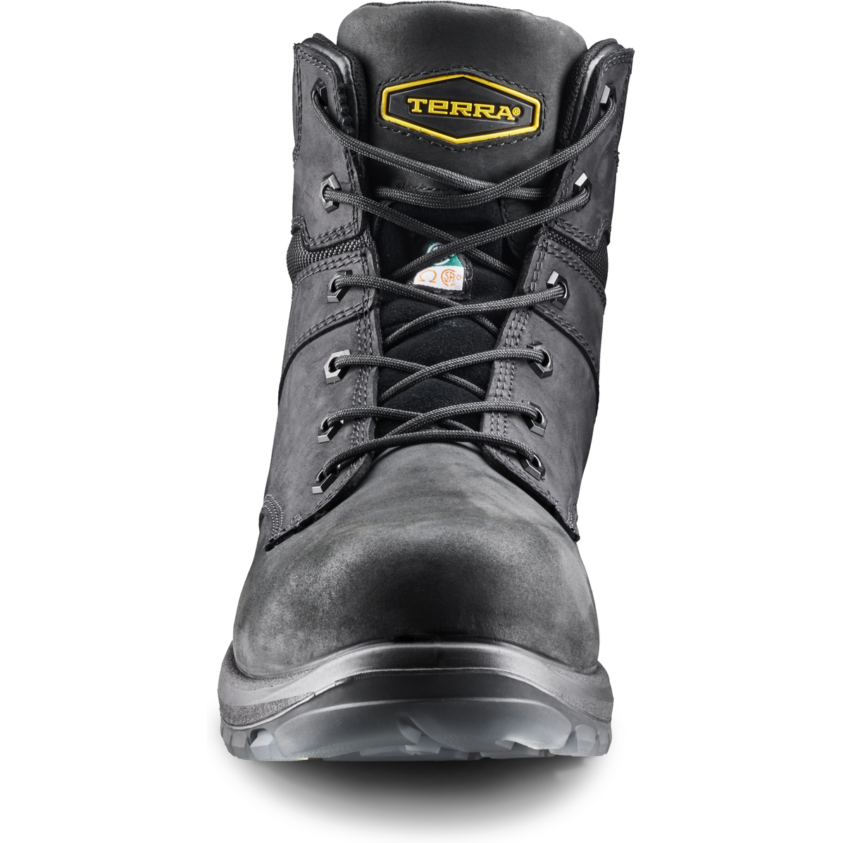 Terra Men's Byrne 6" Composite Toe Waterproof Safety Work Boot- Black- 839BBK - Overlook Boots