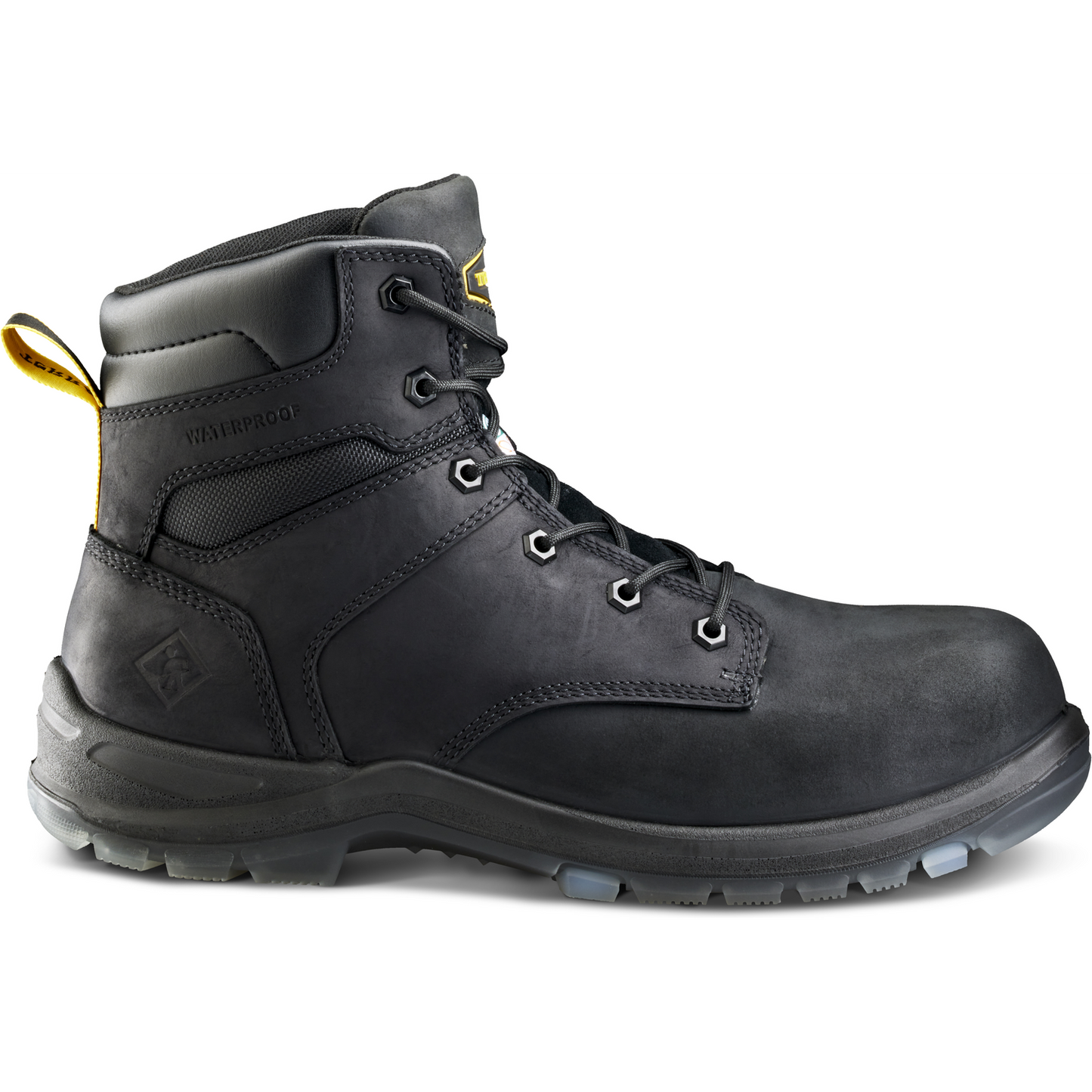 Terra Men's Byrne 6" Composite Toe Waterproof Safety Work Boot- Black- 839BBK - Overlook Boots