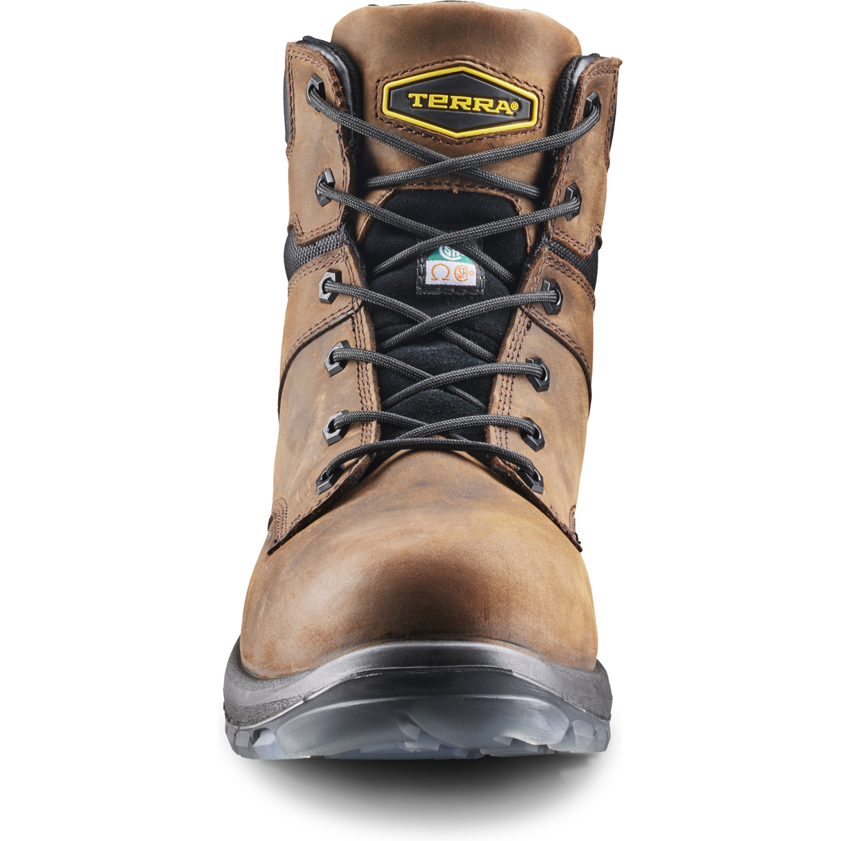 Terra Men's Byrne 6" Composite Toe Waterproof Safety Work Boot- Brown- 839BDB - Overlook Boots