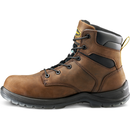 Terra Men's Byrne 6" Composite Toe Waterproof Safety Work Boot- Brown- 839BDB - Overlook Boots