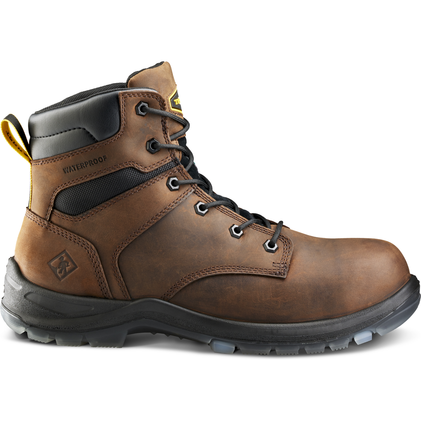 Terra Men's Byrne 6" Composite Toe Waterproof Safety Work Boot- Brown- 839BDB - Overlook Boots