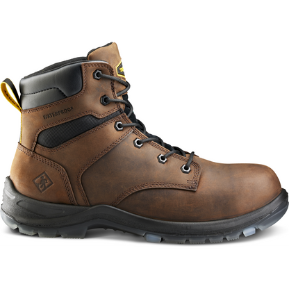 Terra Men's Byrne 6" Composite Toe Waterproof Safety Work Boot- Brown- 839BDB - Overlook Boots