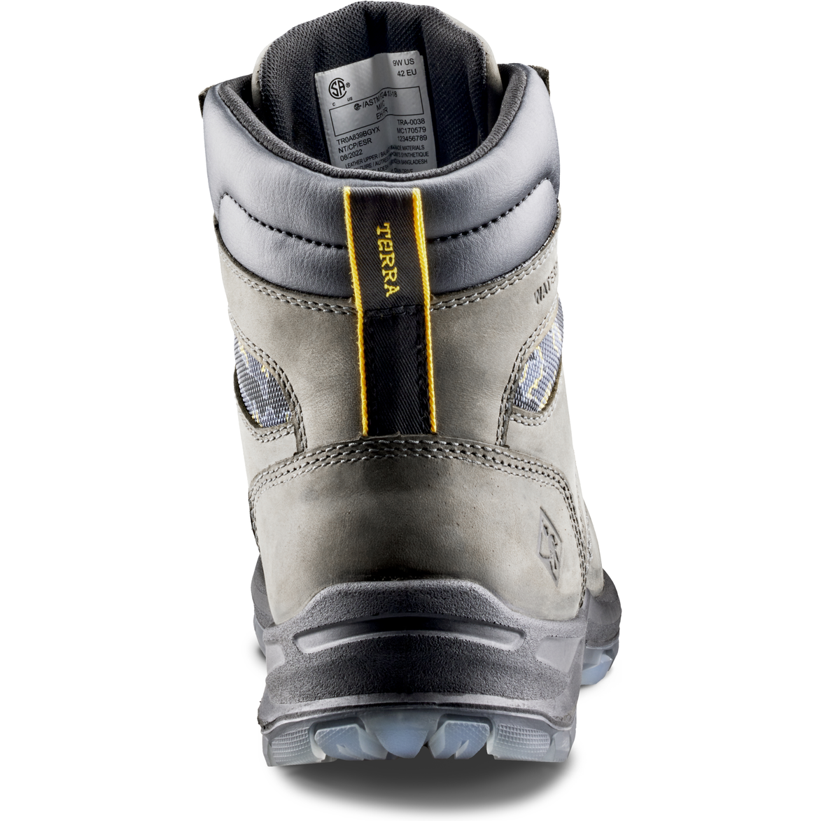 Terra Men's Byrne 6" Composite Toe Waterproof Safety Work Boot- Gray- 839BGY - Overlook Boots