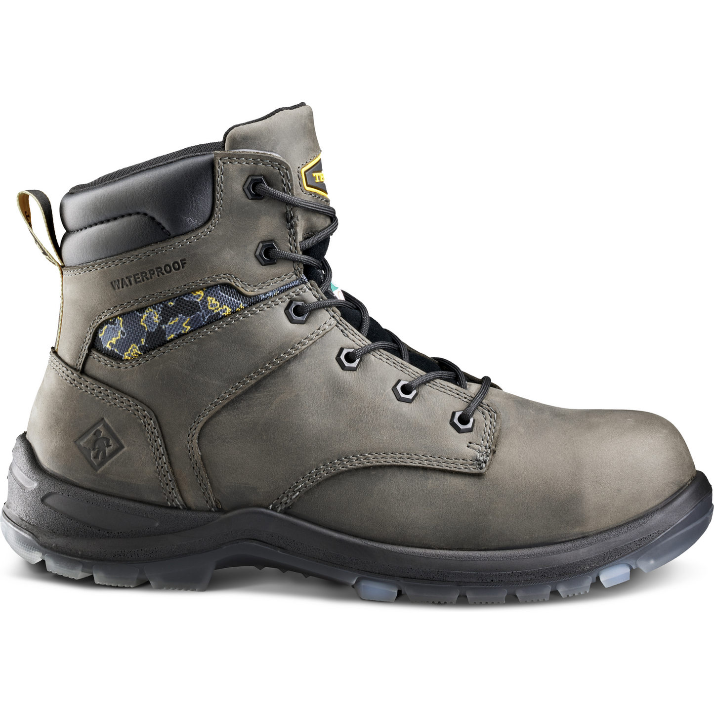 Terra Men's Byrne 6" Composite Toe Waterproof Safety Work Boot- Gray- 839BGY - Overlook Boots