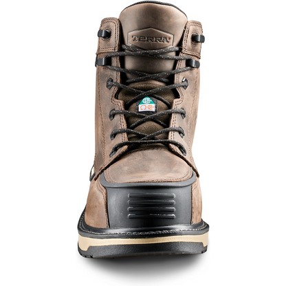 Terra Men's Ironstone 6" Composite Toe Waterproof Safety Work Boot- Brown- 839GDB - Overlook Boots