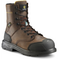 Terra Men's Patton 8" Alloy Toe Waterproof Met Guard Work Boot- Brown- 839KDB 3 / Wide / Dark Brown - Overlook Boots