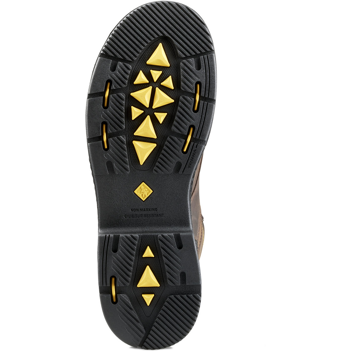 Terra Men's Patton 8" Alloy Toe Waterproof Met Guard Work Boot- Brown- 839KDB - Overlook Boots