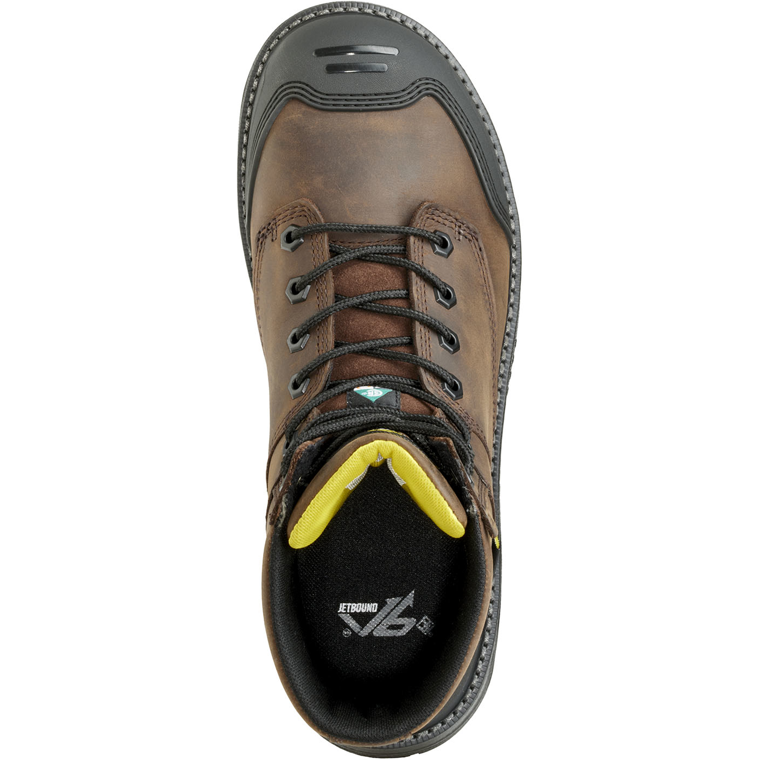 Terra Men's Patton 8" Alloy Toe Waterproof Met Guard Work Boot- Brown- 839KDB - Overlook Boots