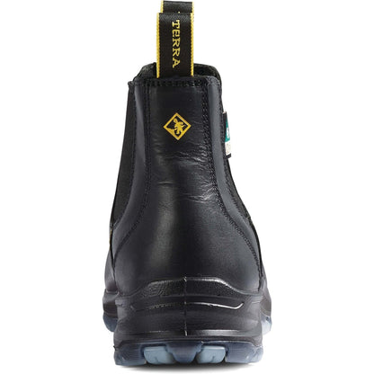 Terra Men's Murphy 6" Composite Toe Pull On Waterproof Safety Work Boot -Black- R4NRBK - Overlook Boots