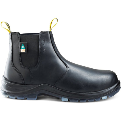 Terra Men's Murphy 6" Composite Toe Pull On Waterproof Safety Work Boot -Black- R4NRBK - Overlook Boots