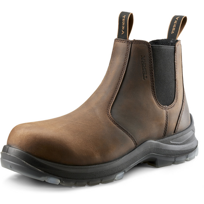 Terra Men's Murphy 6" Composite Toe Waterproof Pull On Safety Work Boot- Brown- R4NRDB - Overlook Boots