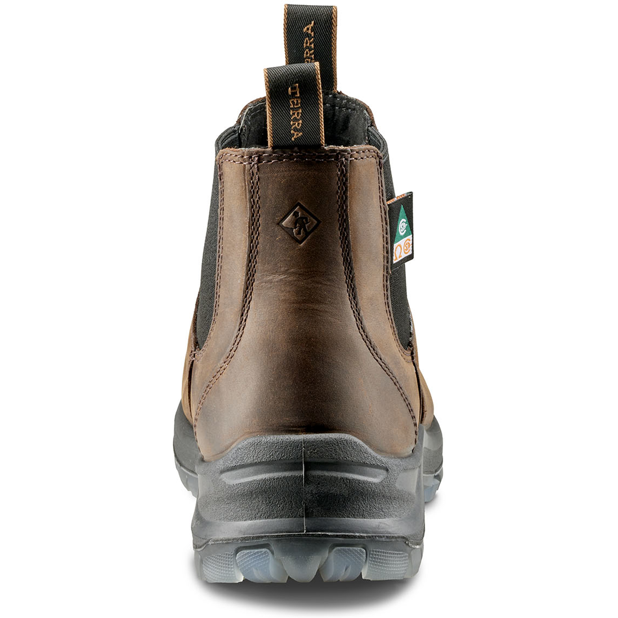 Terra Men's Murphy 6" Composite Toe Waterproof Pull On Safety Work Boot- Brown- R4NRDB - Overlook Boots