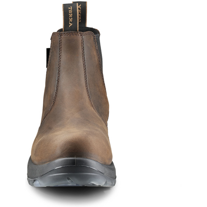 Terra Men's Murphy 6" Composite Toe Waterproof Pull On Safety Work Boot- Brown- R4NRDB - Overlook Boots