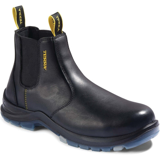 Terra Men's Murphy 6" Soft Toe Waterproof Chelsea Work Boot -Black- R4NSBK - Overlook Boots