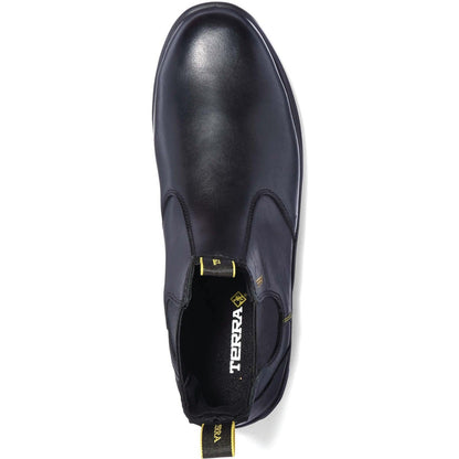 Terra Men's Murphy 6" Soft Toe Waterproof Chelsea Work Boot -Black- R4NSBK - Overlook Boots