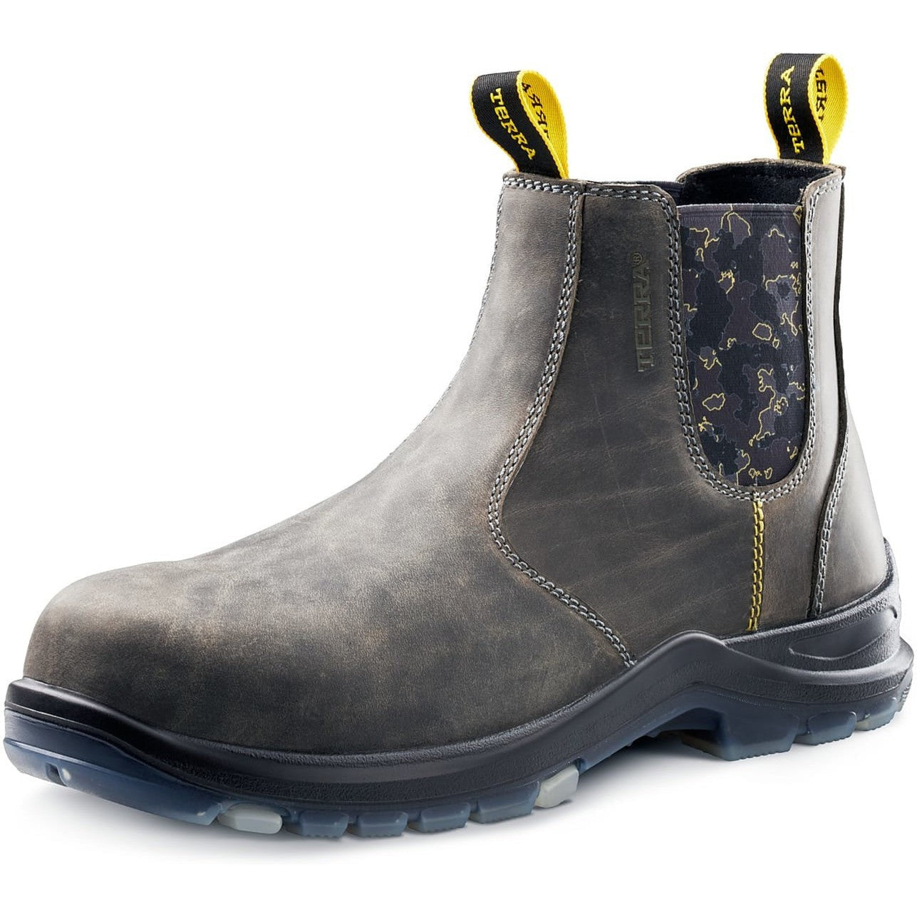 Terra Men's Murphy 6" Soft Toe Pull On Waterproof Work Boot -Gray- R4NSGY - Overlook Boots