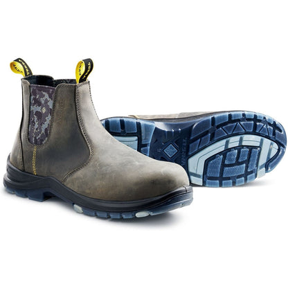 Terra Men's Murphy 6" Soft Toe Pull On Waterproof Work Boot -Gray- R4NSGY - Overlook Boots